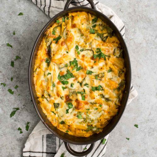 Sweet Potato Mac and Cheese with Spinach | Naturally Ella