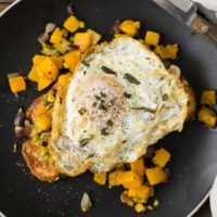 Butternut Squash Toast with Pistachios and Sage