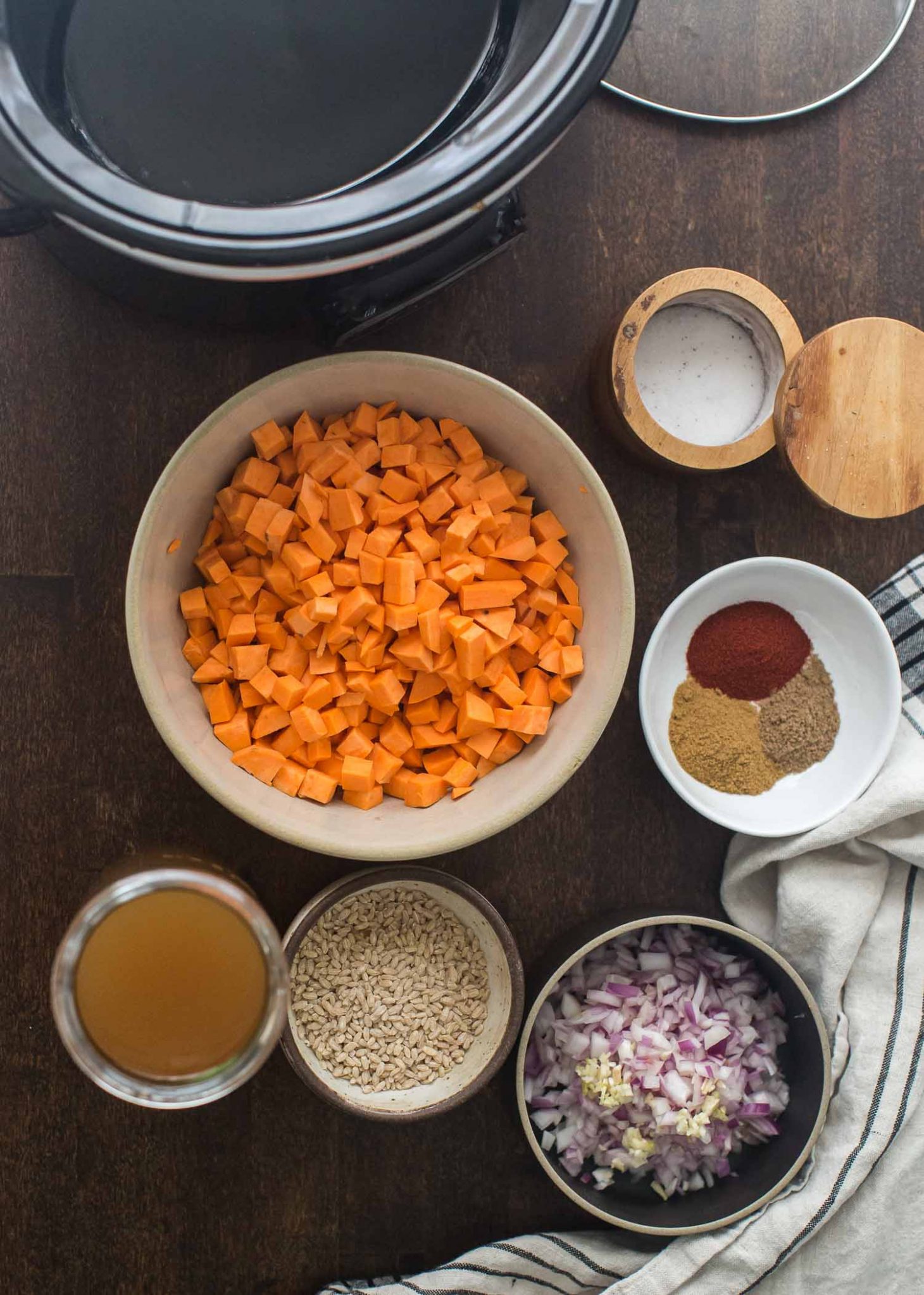 Sweet Potato Barley Stew Ingredients