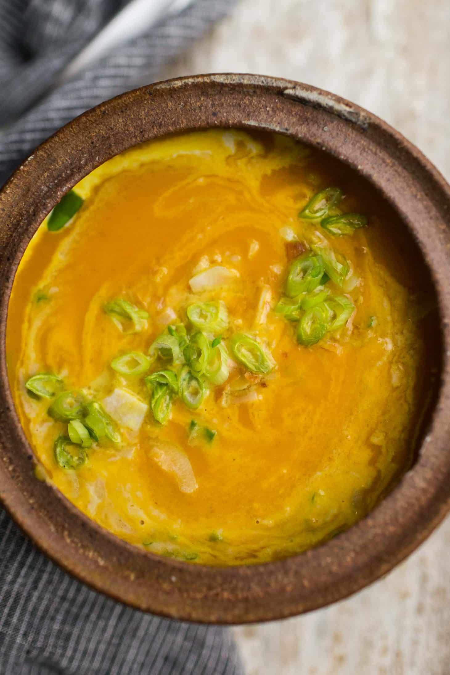 Turmeric Sweet Potato Soup with Coconut and Coriander | @naturallyella