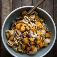 Butter Butternut Squash Pasta with Parmesan | Naturally Ella