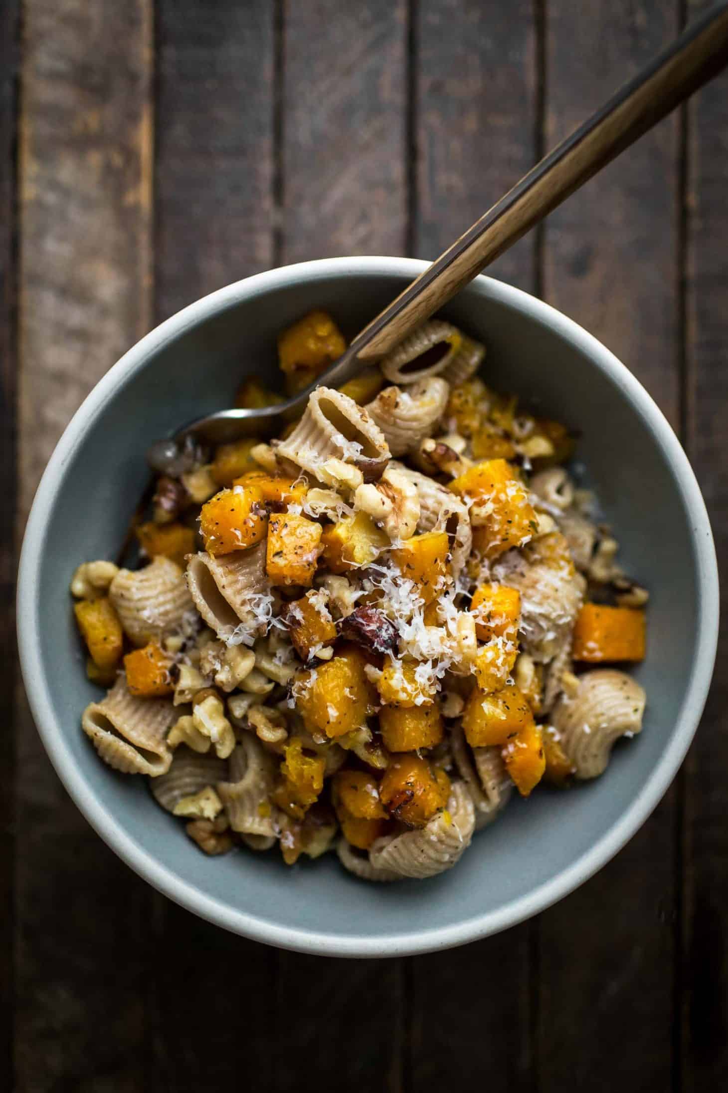 Butter Butternut Squash Pasta with Parmesan | Naturally Ella