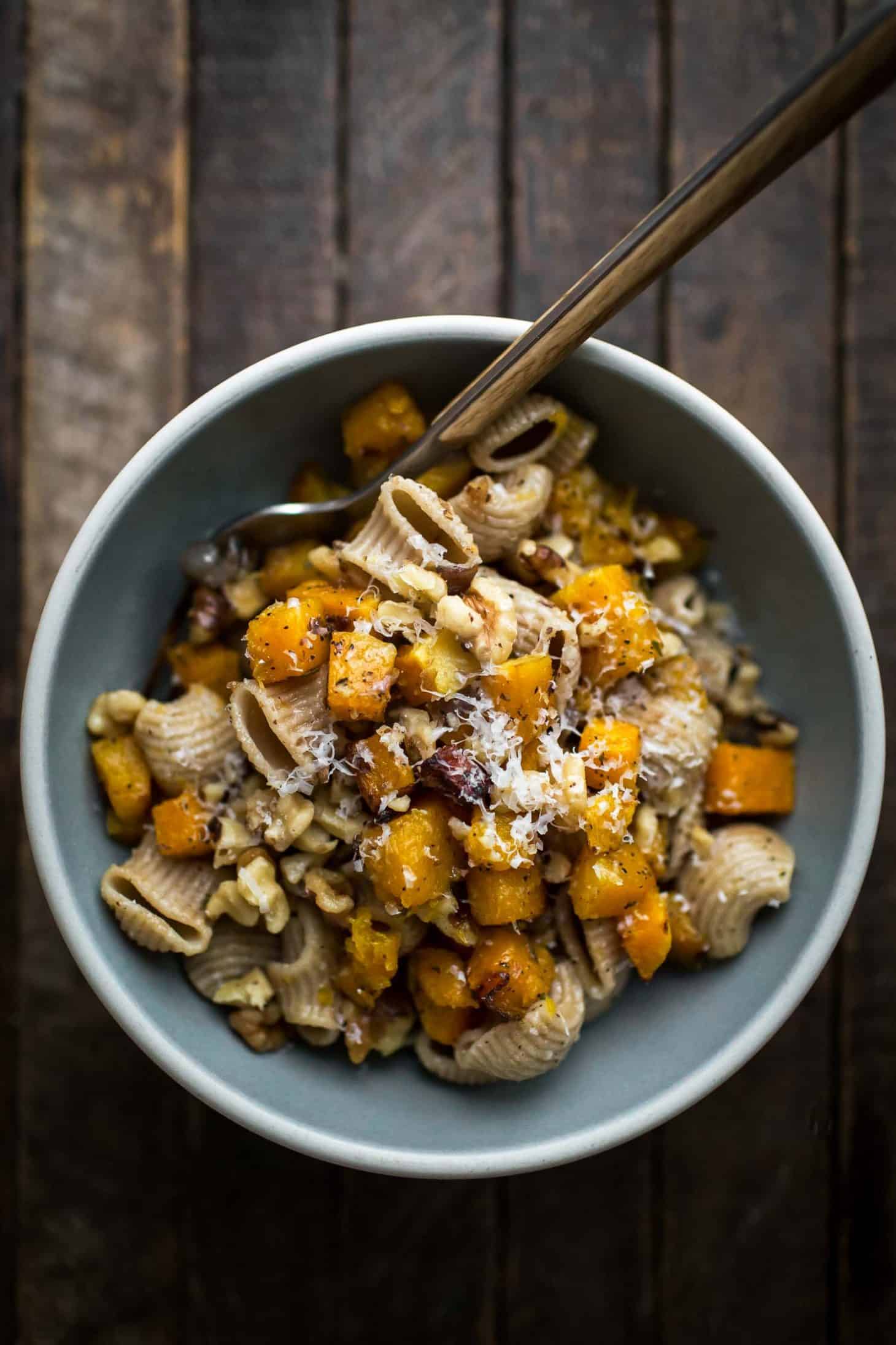 Roasted Butternut Squash Pasta with Butter | Naturally Ella