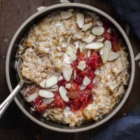 Cracked Einkorn Porridge with Stewed Blood Oranges | Naturally Ella