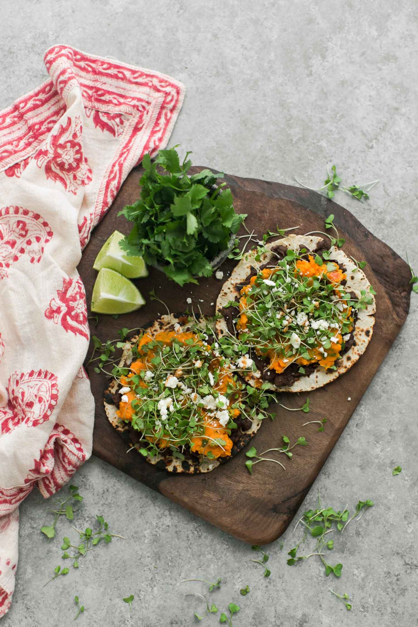 Cilantro Sweet Potato Tostadas | Naturally Ella