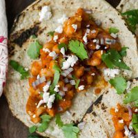 Chipotle White Bean Tacos with Cotija Cheese | Naturally Ella