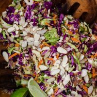 Ginger-Soy Slaw with Quinoa | Naturally Ella