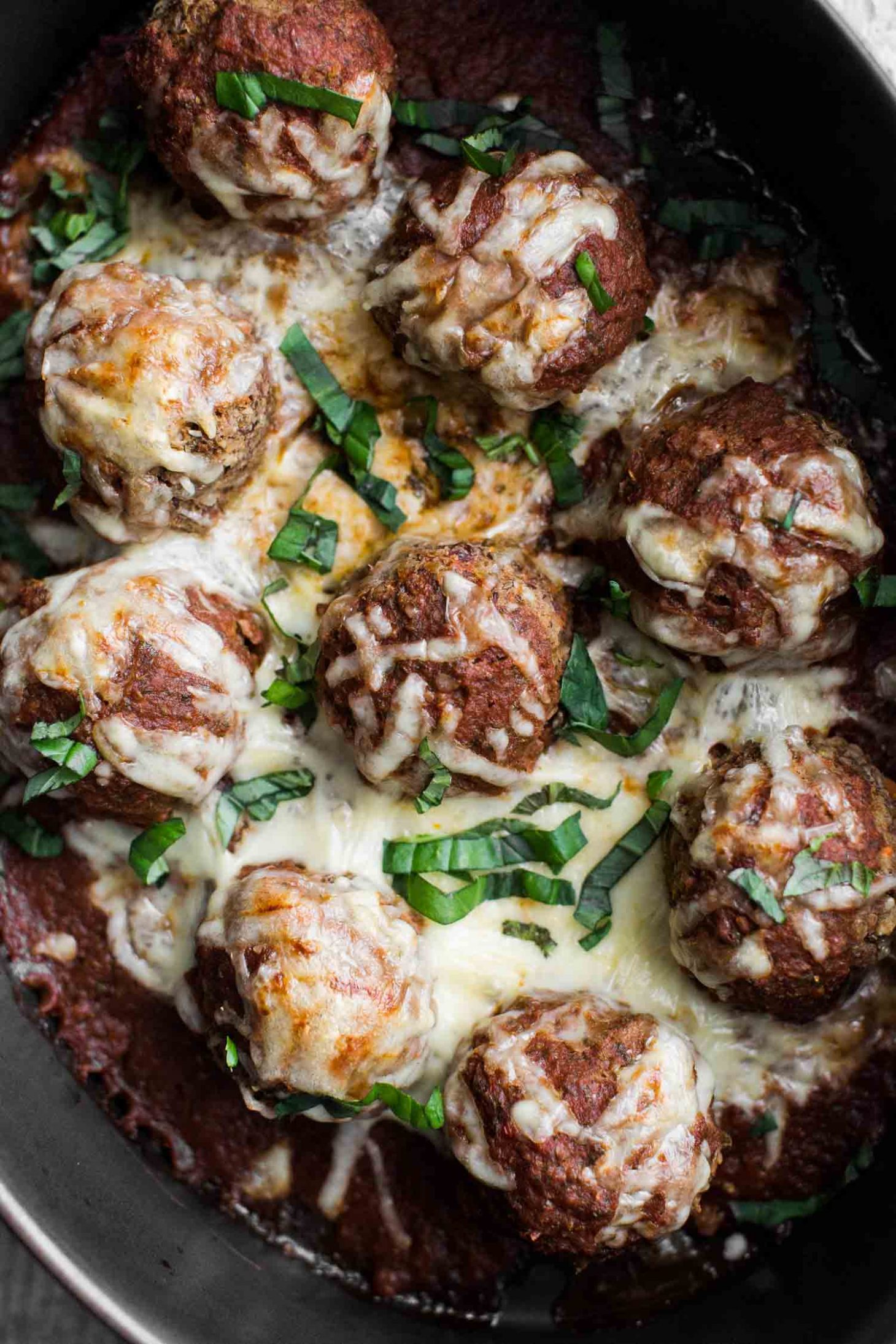 Marinara-Smothered Lentil Bites with Mozzarella