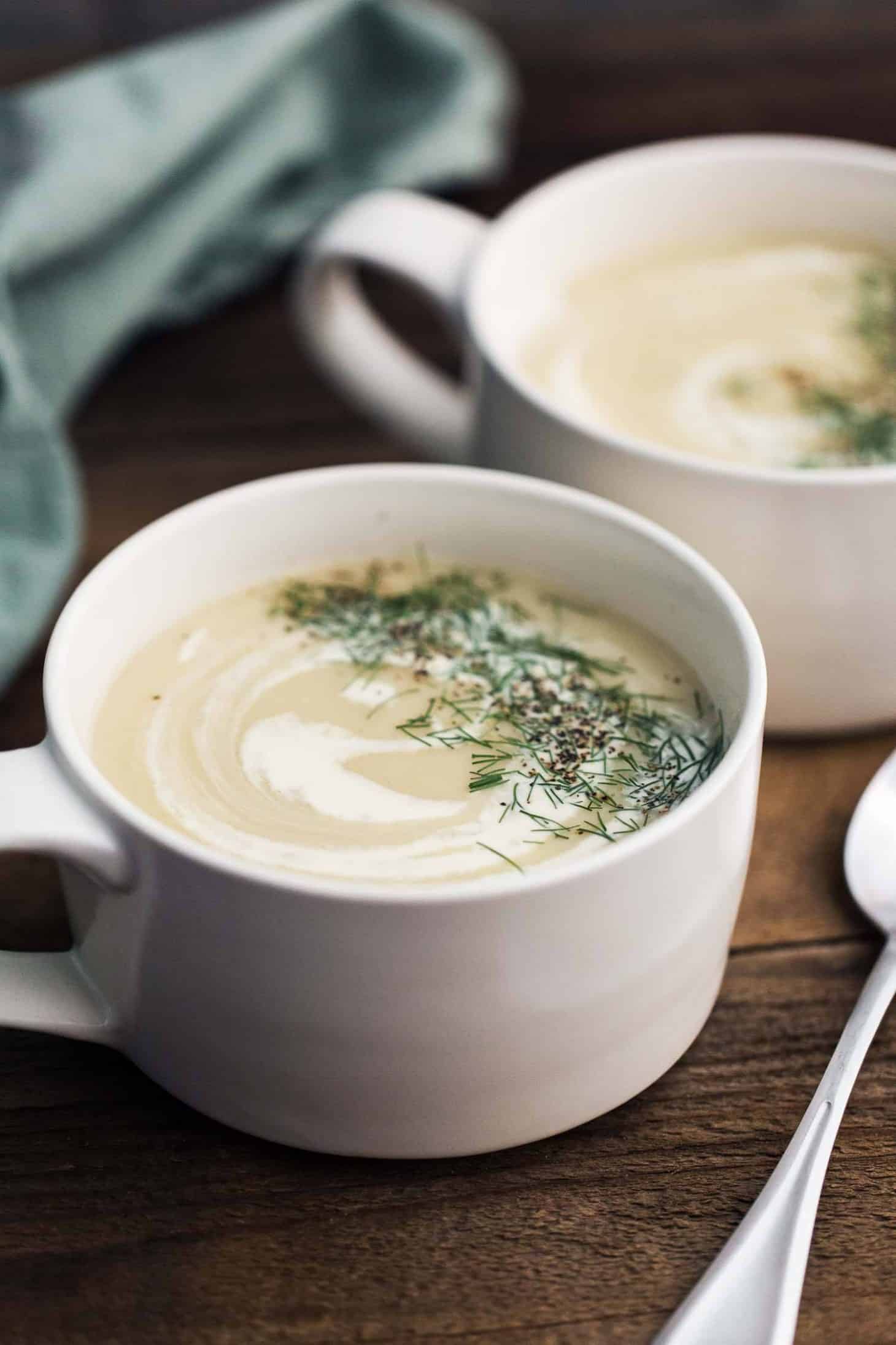 Sunchoke Soup with Fennel