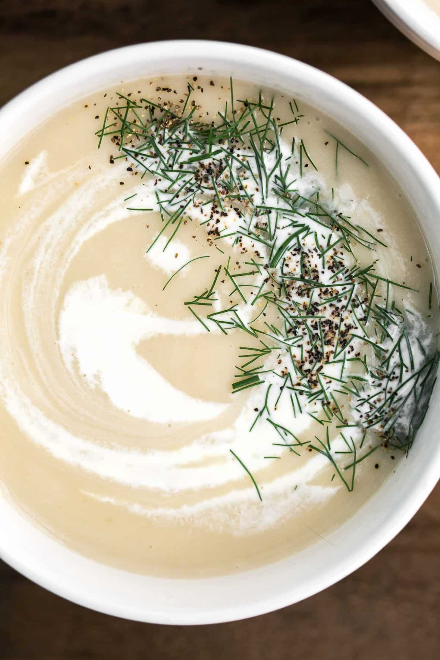 Sunchoke Soup with Fennel and Potatoes | Naturally Ella