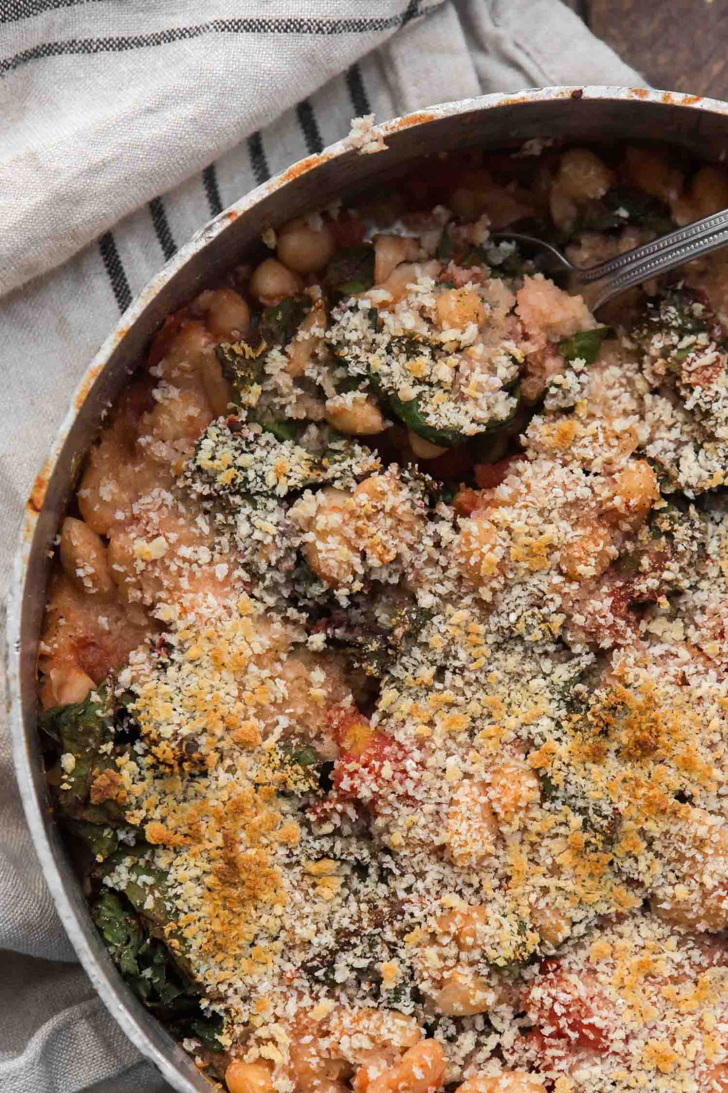 White Bean Chard Bake | Naturally Ella