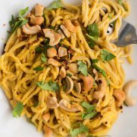 Cashew Carrot Ginger Noodles | Naturally Ella