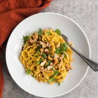 Cashew Carrot Ginger Noodles with Miso | Naturally Ella