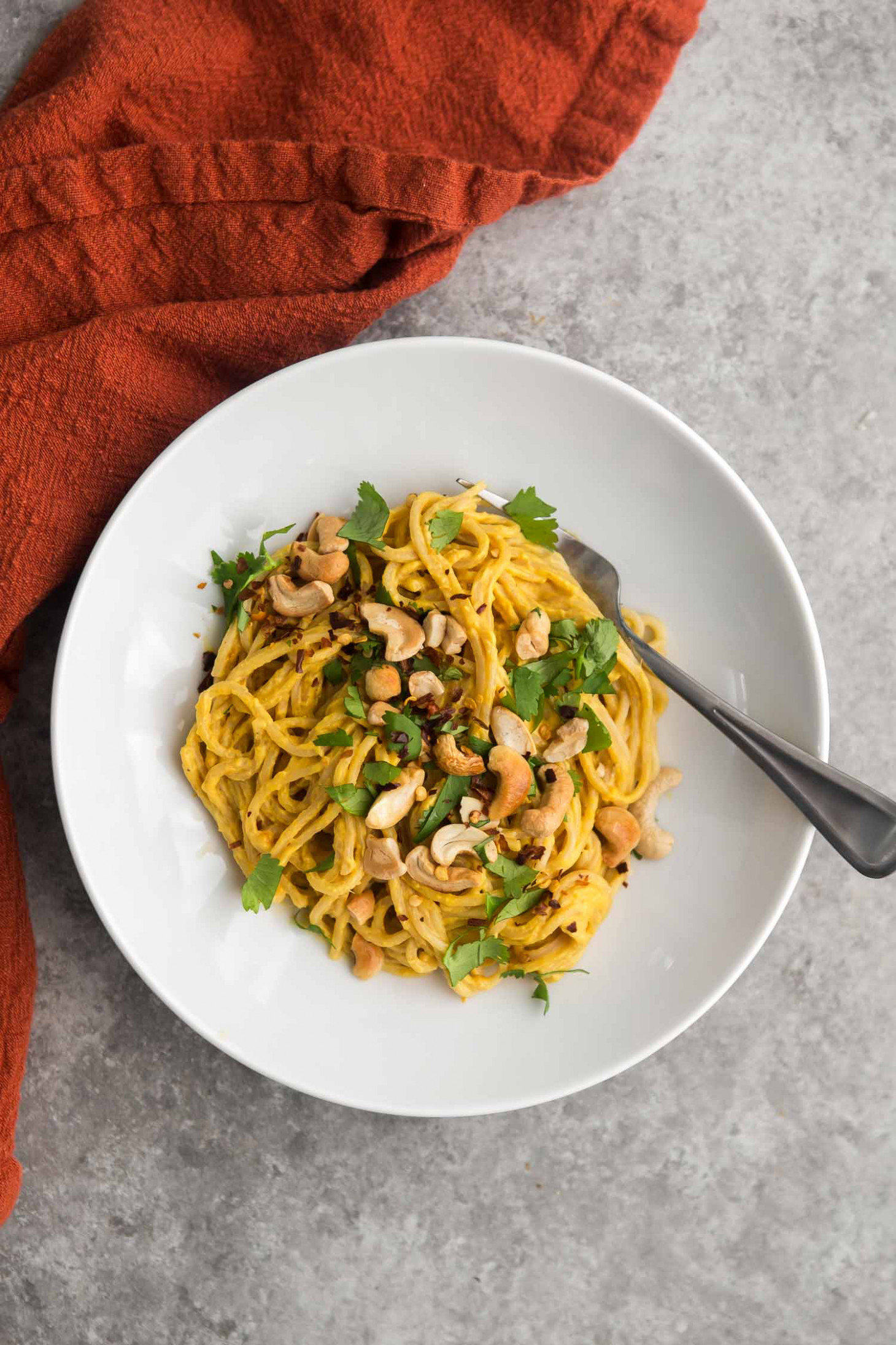 Cashew Carrot Ginger Noodles