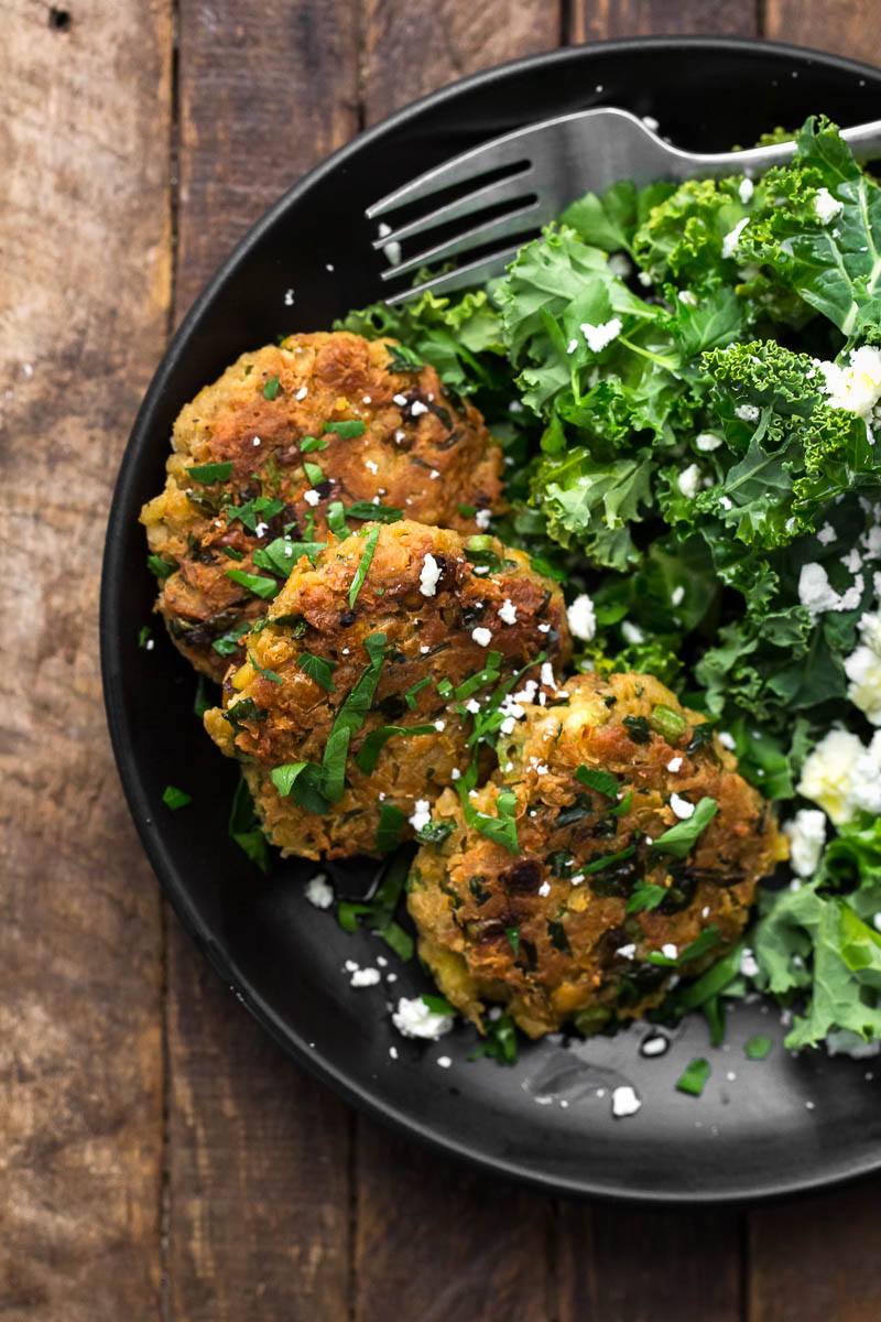 Spiced Chickpea Fritters | Naturally Ella