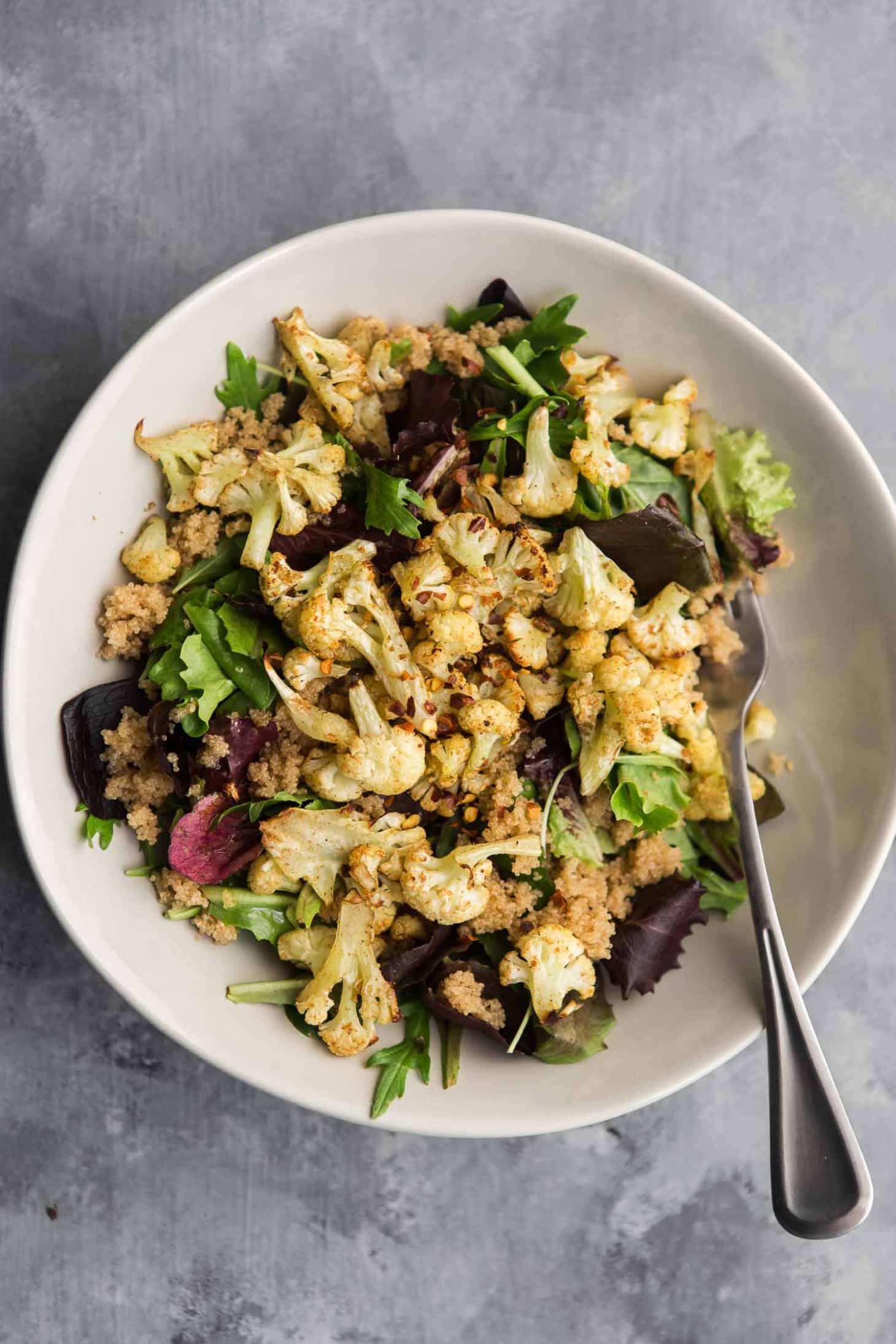 Coriander Cauliflower Amaranth Salad | Naturally Ella