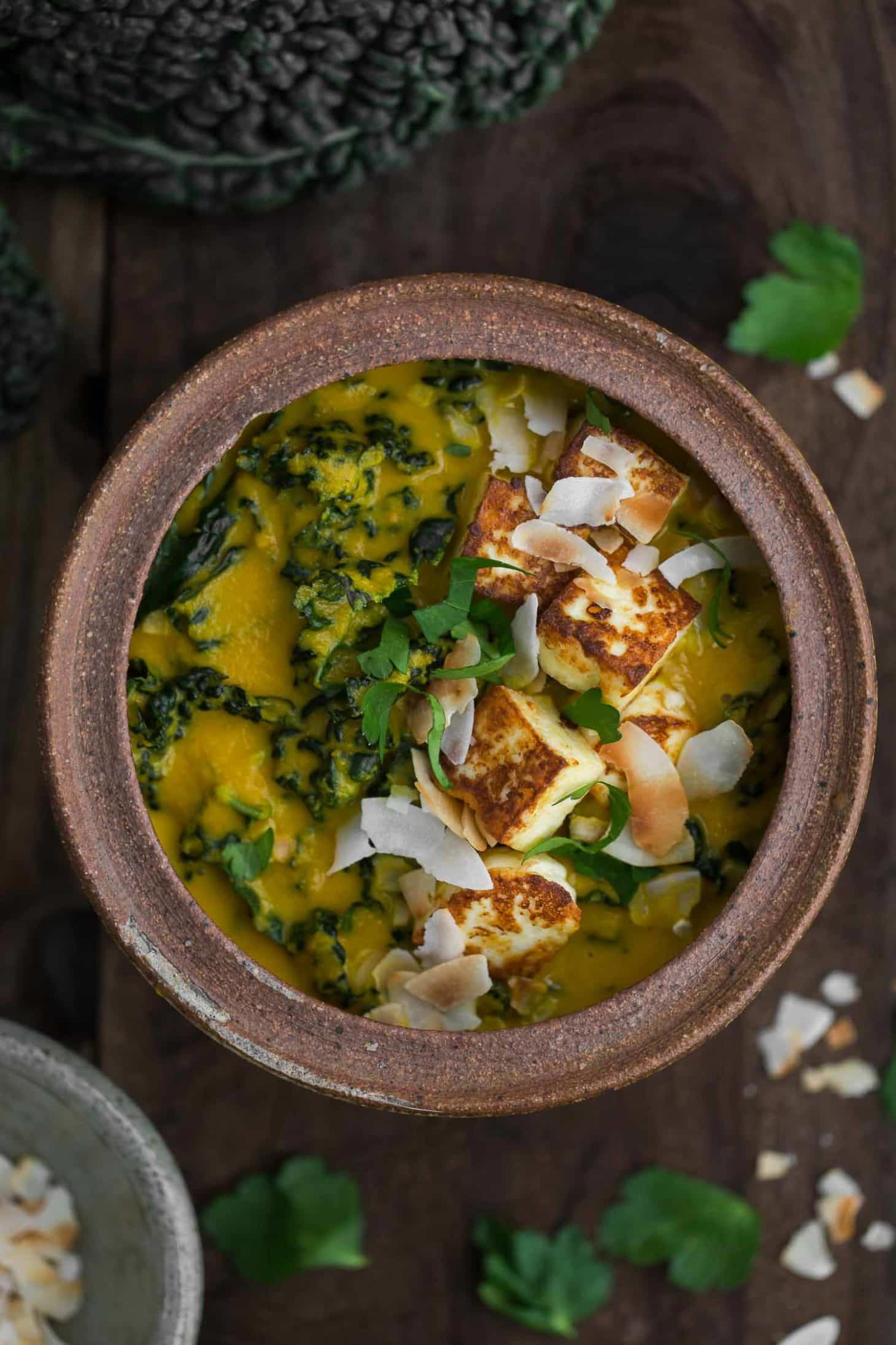 Creamy Carrot Curry with Kale and Paneer | Naturally Ella