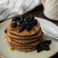 Oat Teff Pancakes with Fresh Berries | Naturally Ella