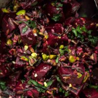 Beet Wild Rice Salad with Pistachios | Naturally Ella