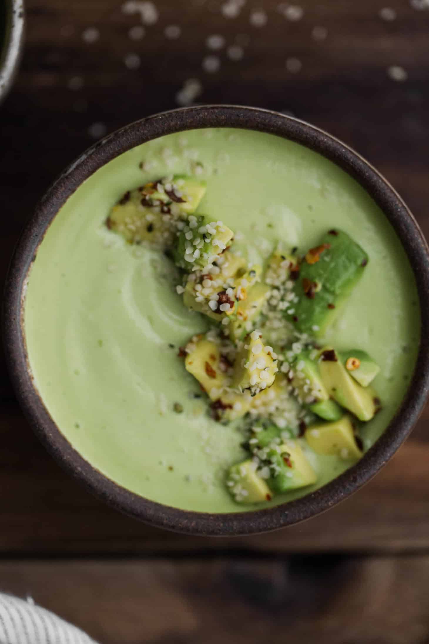 Chilled Cucumber and California Avocado Soup | Naturally Ella