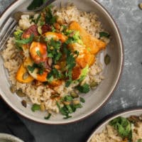 Halloumi Burrito Bowl with Roasted Potatoes | Naturally Ella