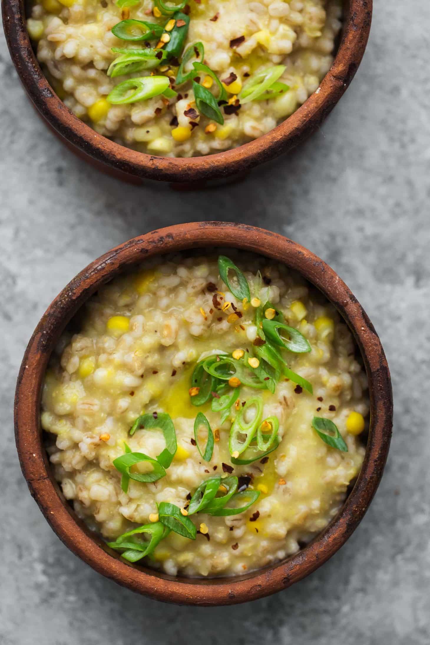 Creamed Corn Barley | Naturally Ella