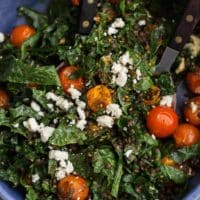 Za’atar Roasted Tomato Salad with Black Lentils
