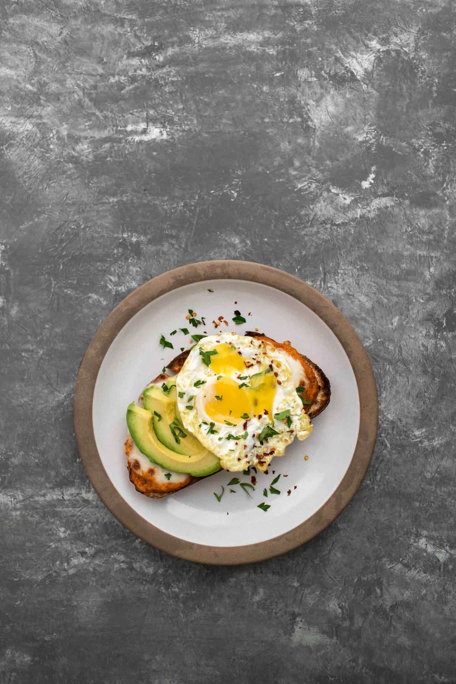 Romesco Toast with Fried Egg | Naturally Ella