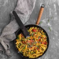 Summer Vegetable Pasta with Chickpeas