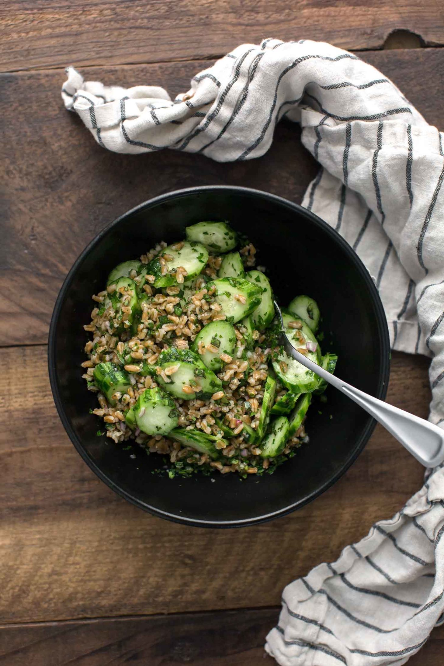 Herbed Cucumber Salad with Farro