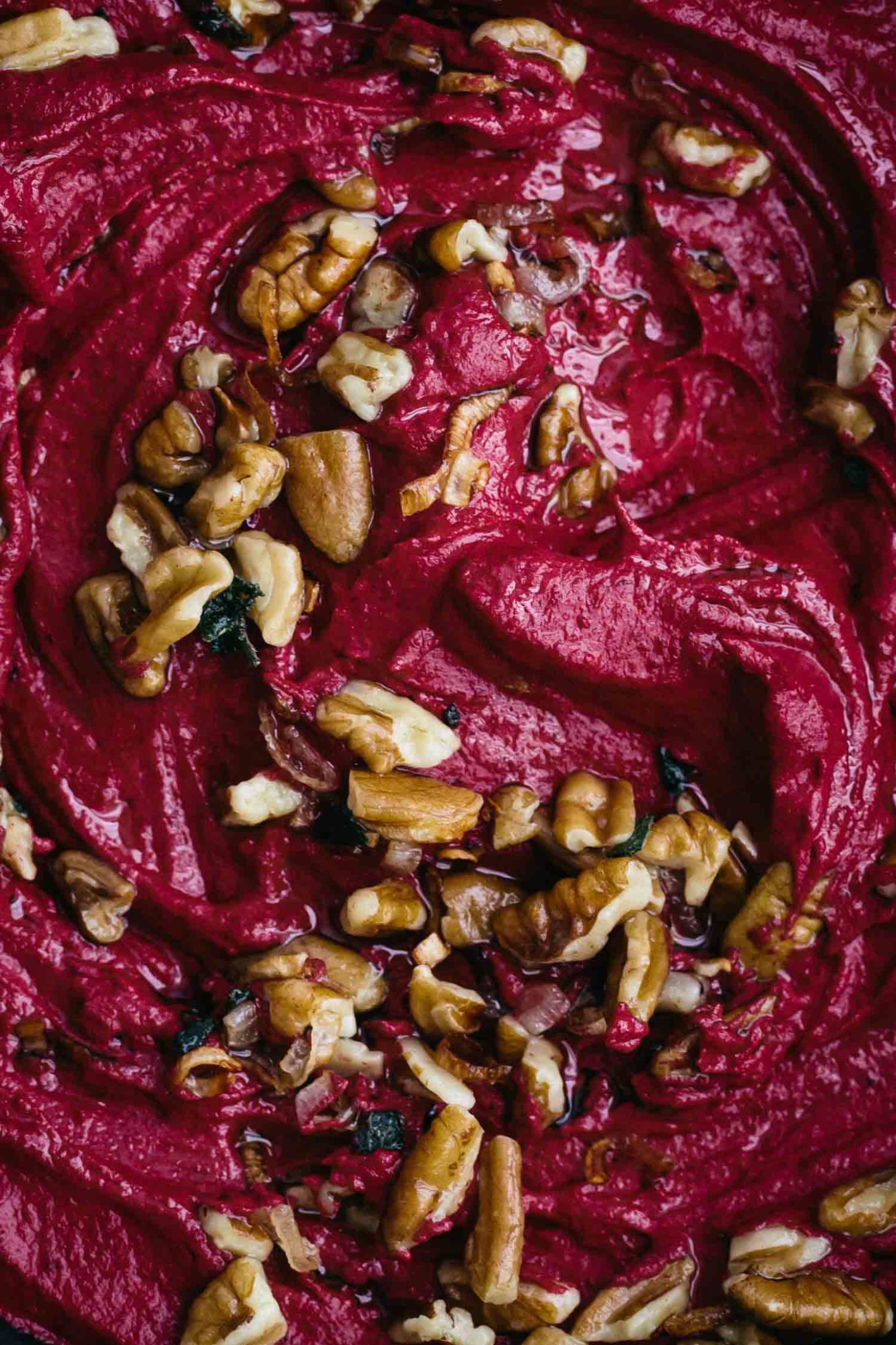 Pecan Roasted Beet Dip with Sage