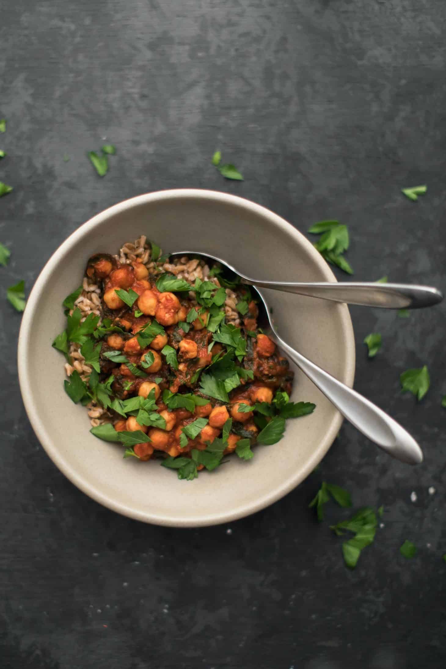 Berbere Chickpeas and Chard | Naturally Ella