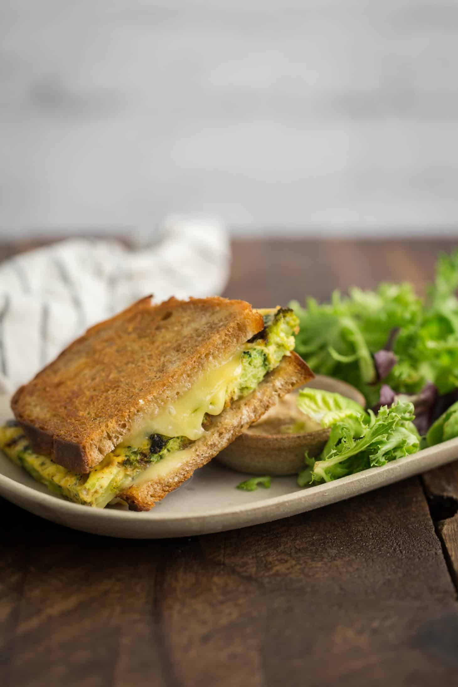 Broccoli Frittata Sandwich | Naturally Ella