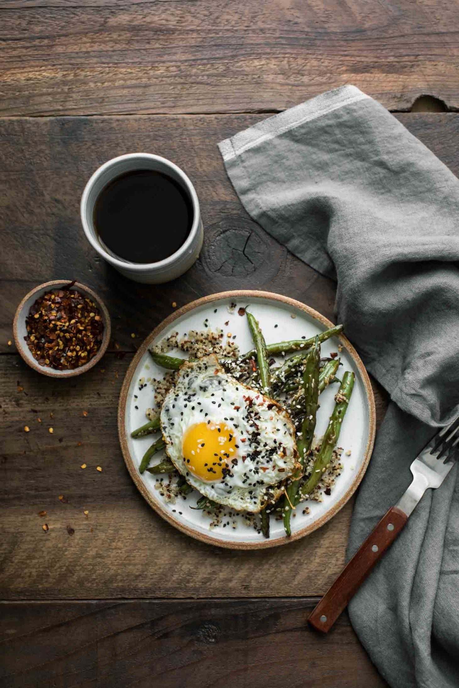 Sesame Green Beans with Eggs | Naturally Ella