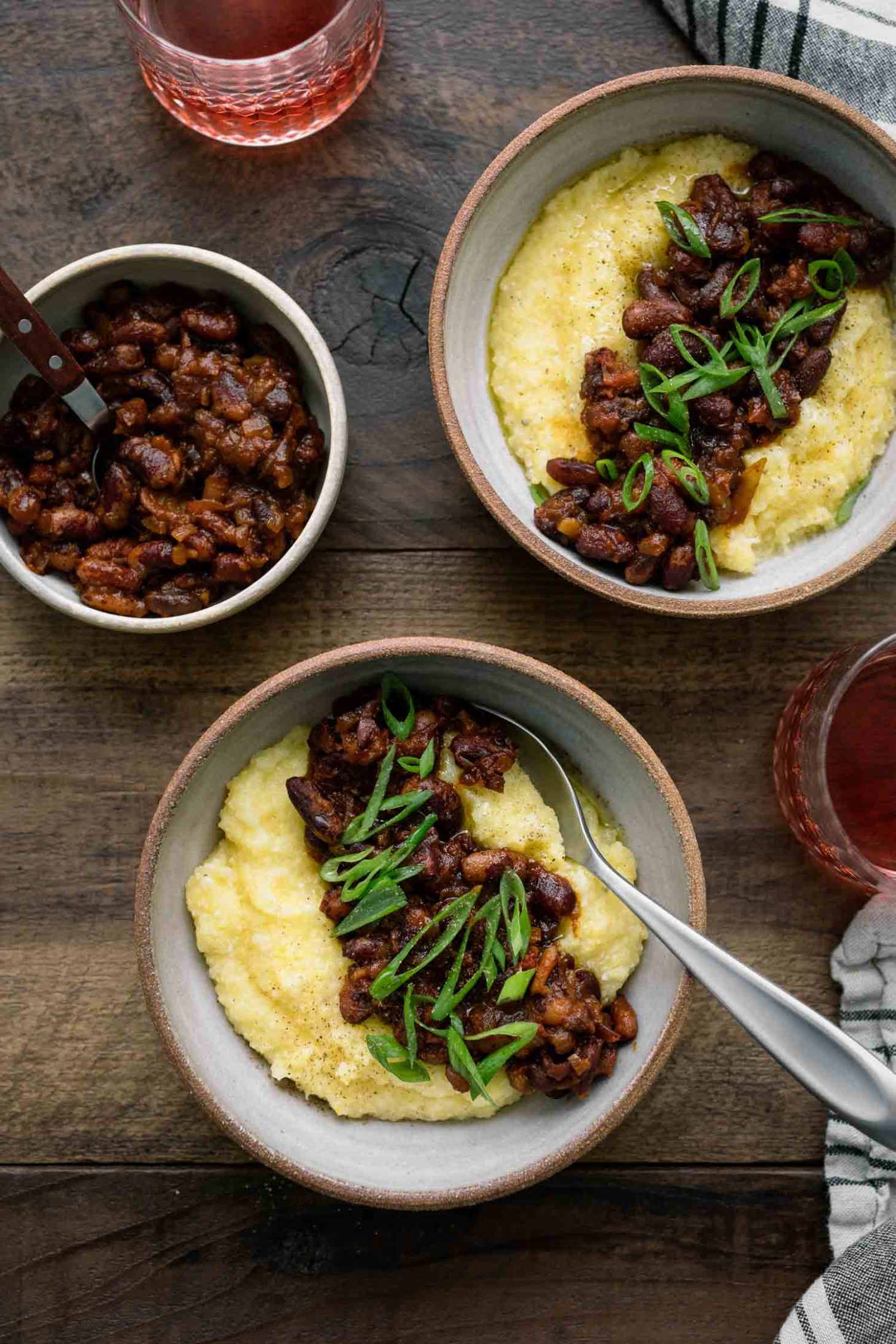 Vegan Smoky Beans with Creamy Polenta