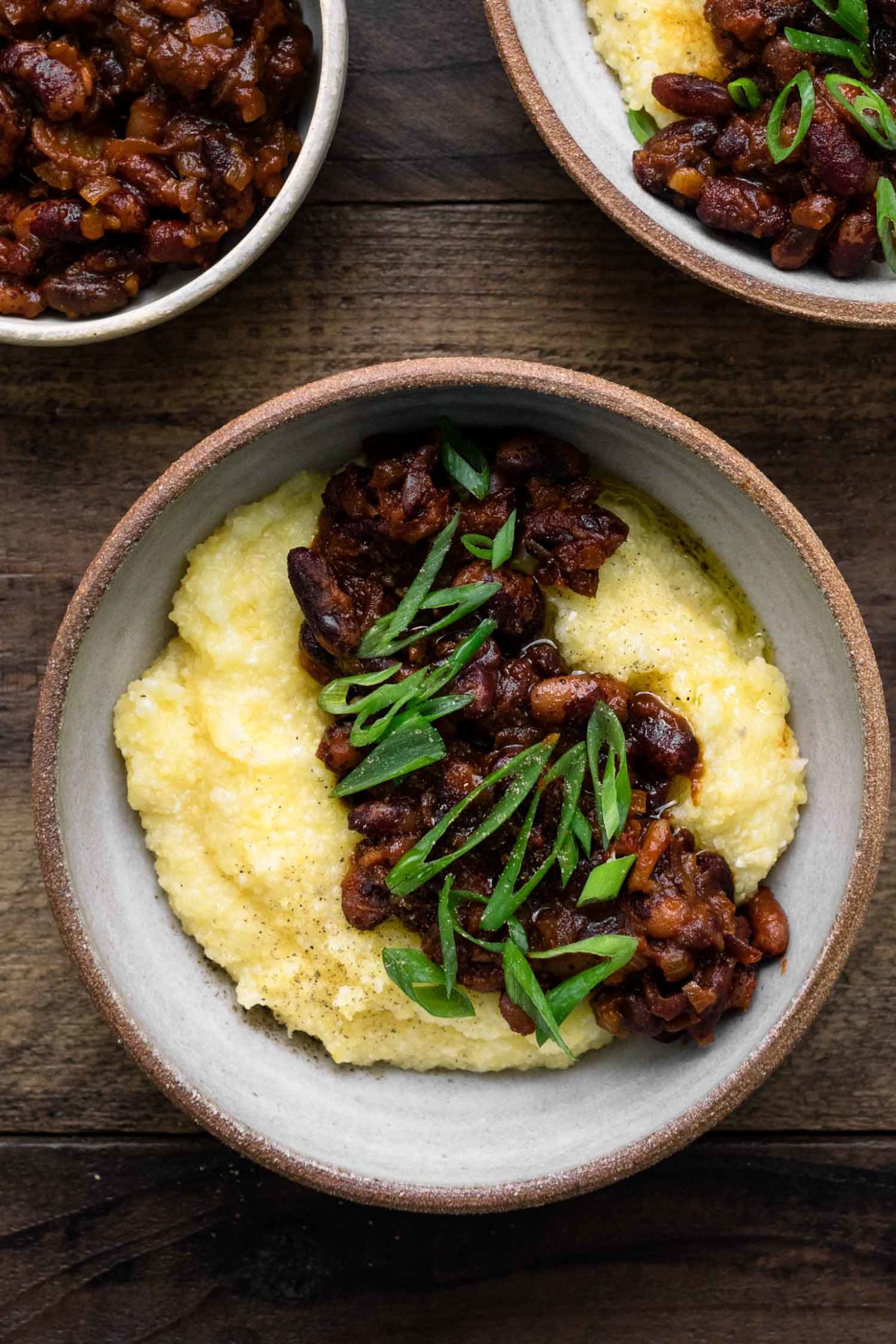 Smoky Beans and Polenta using Jacob's Cattle Beans
