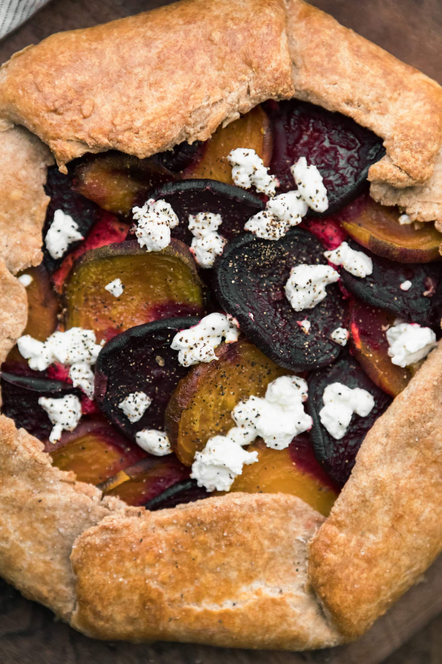 Roasted Beet Galette with Ricotta | Naturally Ella