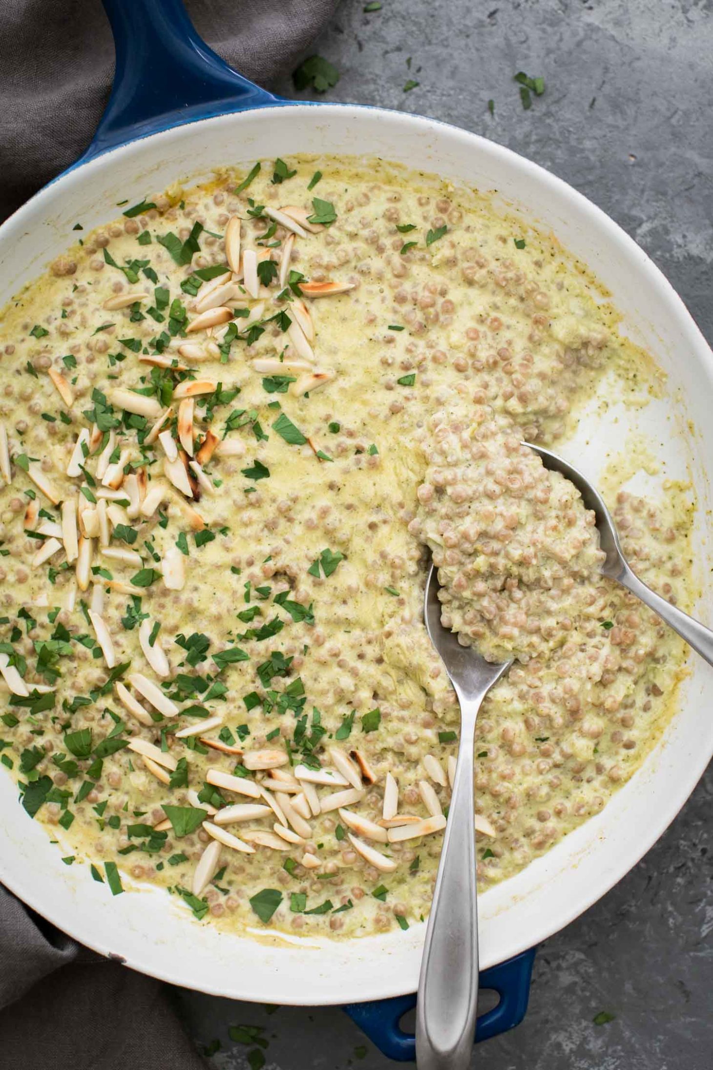 Broccoli Pesto Couscous Risotto | Naturally Ella