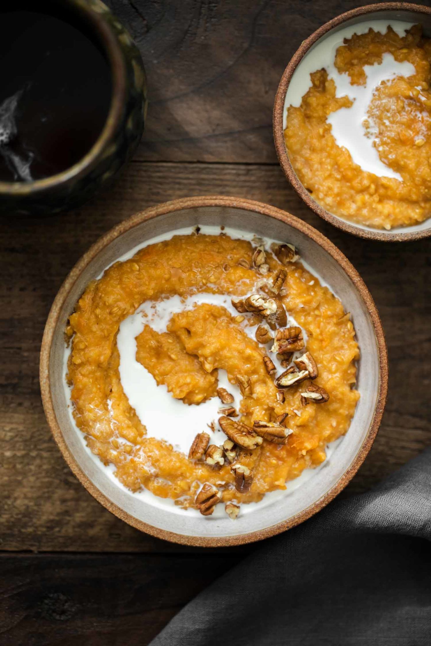 Sweet Potato Einkorn Porridge | Naturally Ella