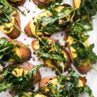 Pumpkin Ricotta Crostini with Arugula | Naturally Ella