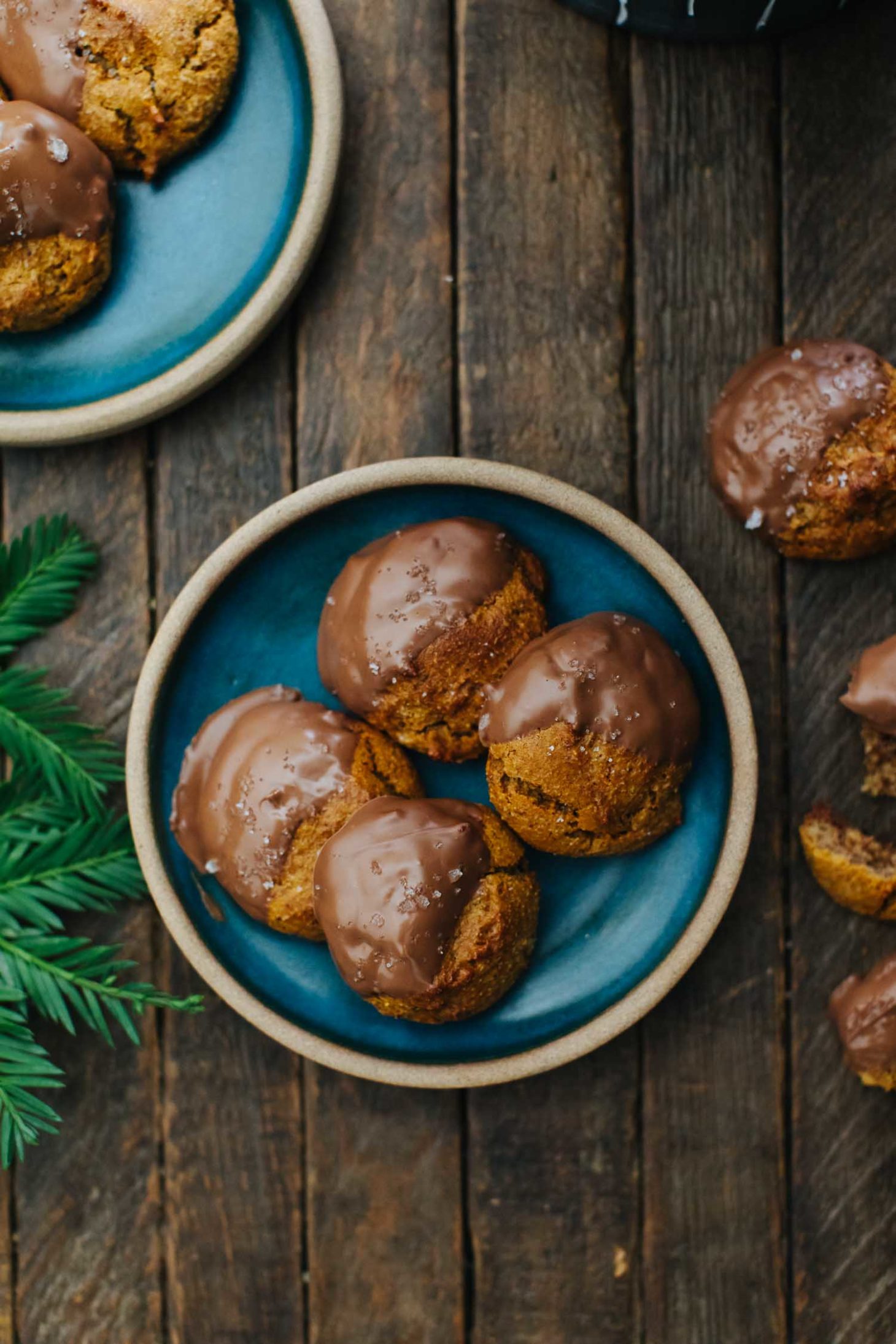 Chocolate Almond Drop Cookies | Naturally Ella