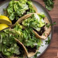 Chipotle Lentil Tacos with Lettuce