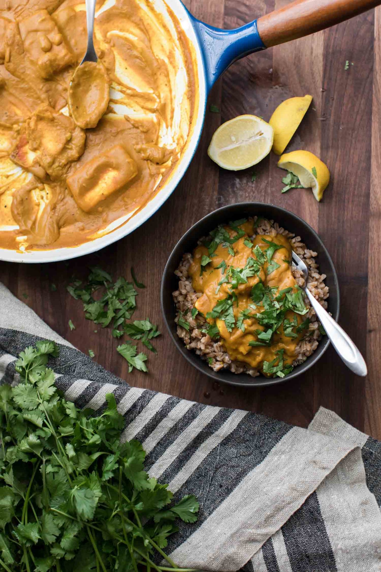 Pumpkin Paneer Curry with Barley | Naturally Ella