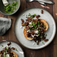 Garlicky Pinto Bean Toast | Naturally Ella