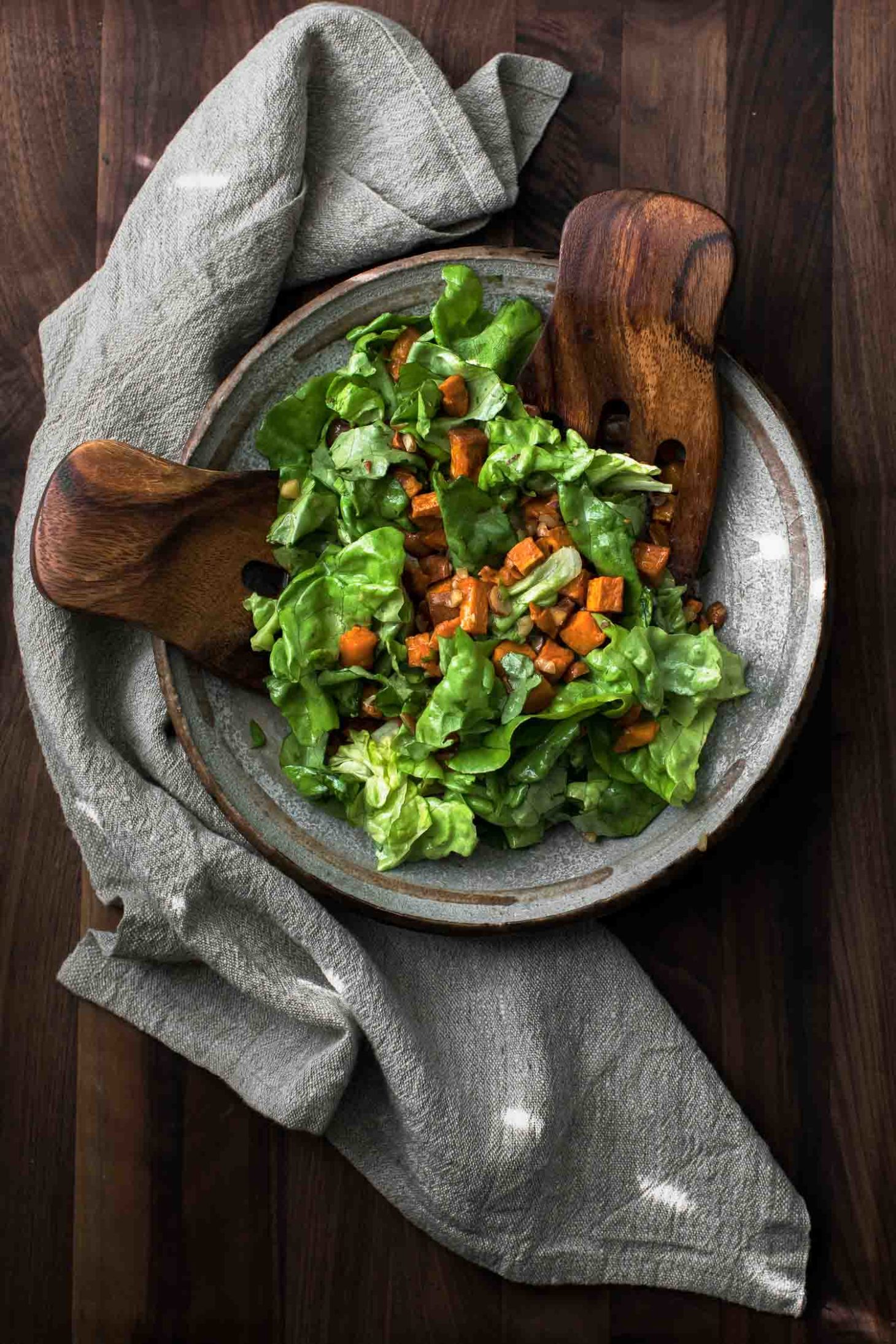 Sweet Potato Salad with Butter-Hazelnut Dressing