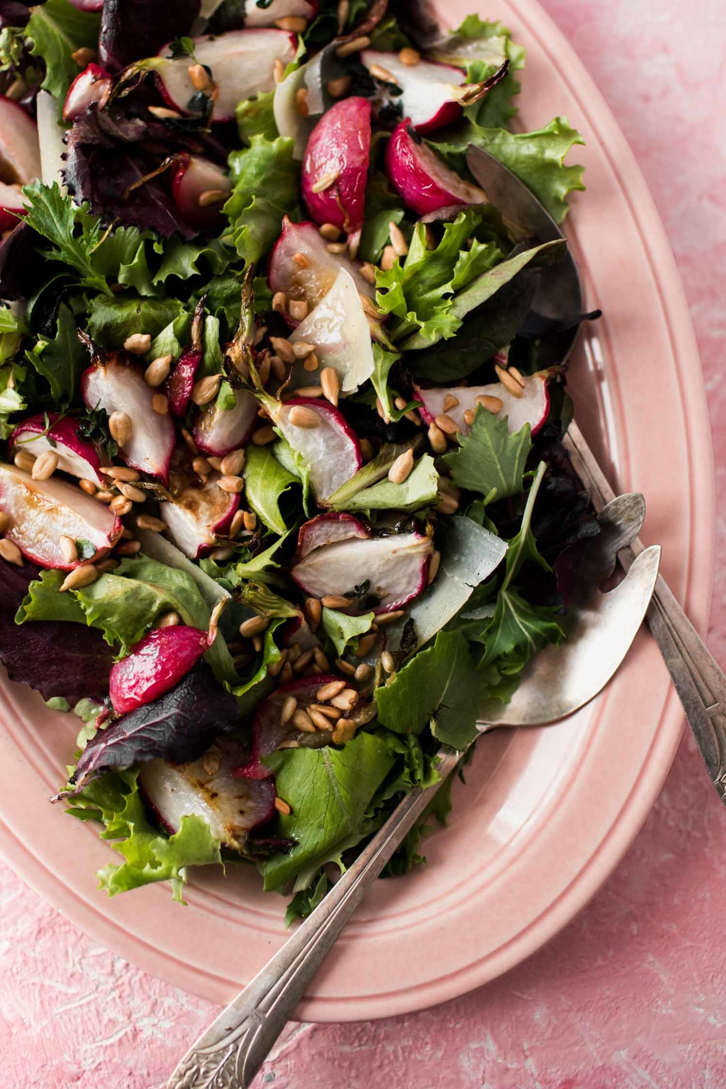 Roasted Radish Salad with Butter-Thyme Dressing | Naturally Ella