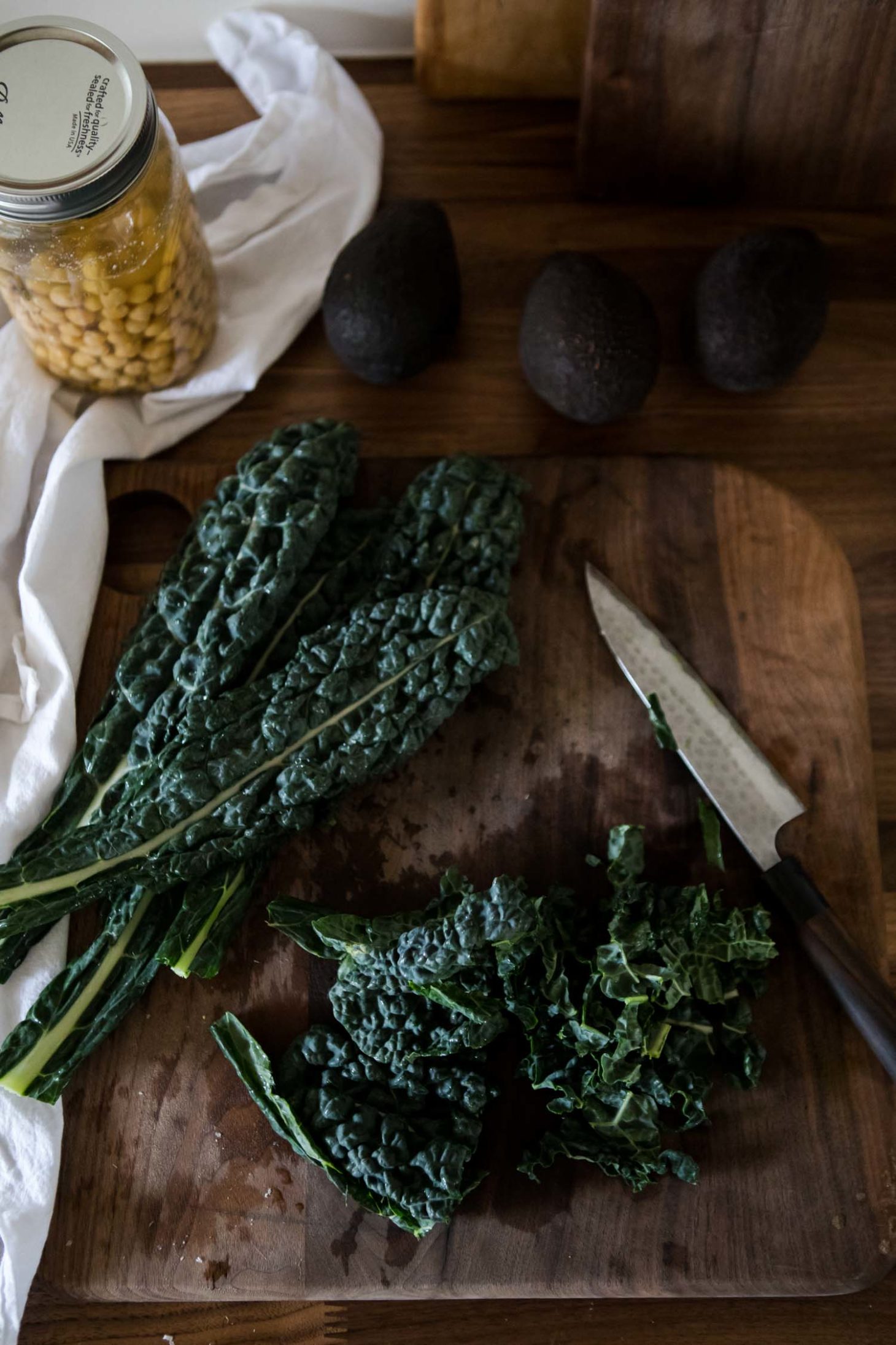 Kale, Chickpeas, and Avocado | Naturally Ella