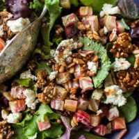 Beet Salad with Broiled Feta and Sesame Sunflower Seeds | Naturally Ella