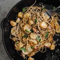 Sesame Turnips with Soba Noodles | Naturally Ella