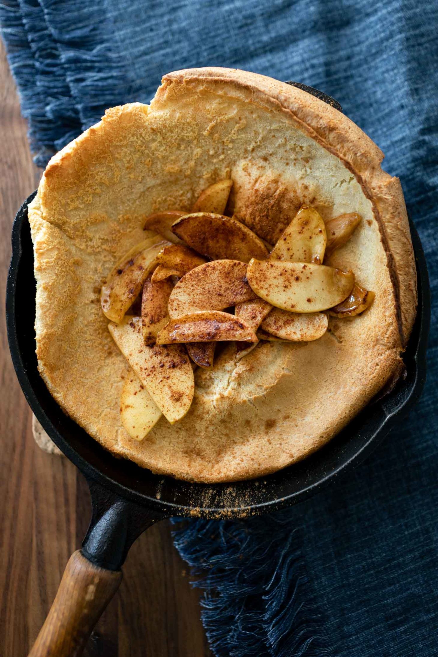 Weekend Dutch Baby with Cinnamon Apples